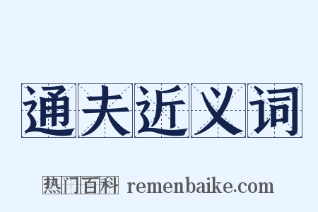 通夫近义词是什么意思的图片